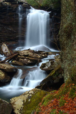 Middle Hill Creek Falls - Monongahela National Forest, Hills Creek Scenic Area, West Virginia 2005